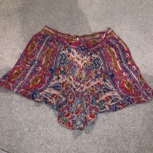 Free People Floral Shorts